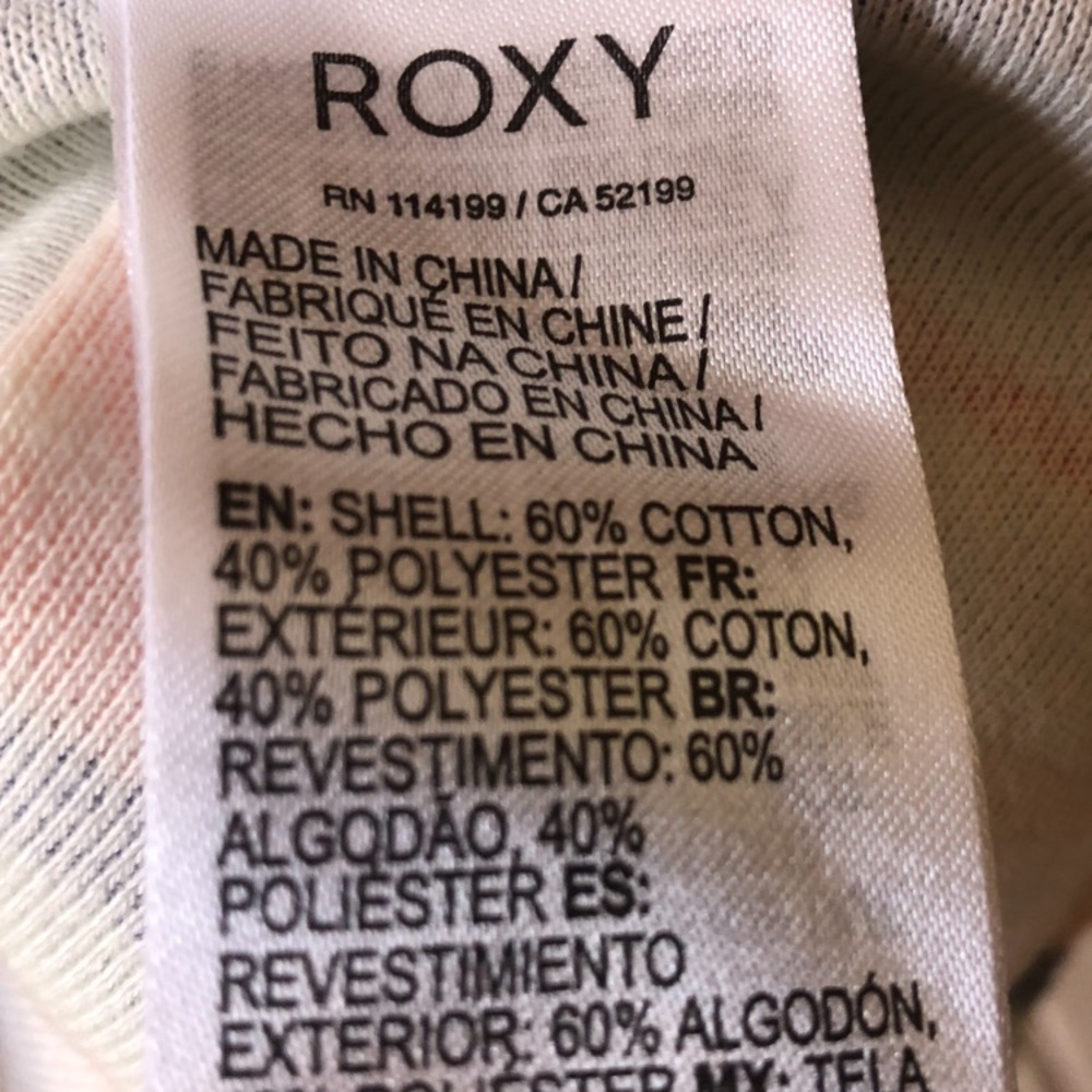 Roxy Boho Pastel Multi-Striped Hooded Pullover Sweatshirt with Pockets - Picture 8 of 10